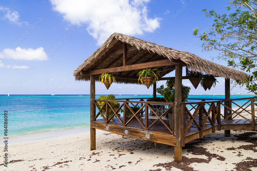 Beach Pavilion auf Grand Cayman. Karibik. 