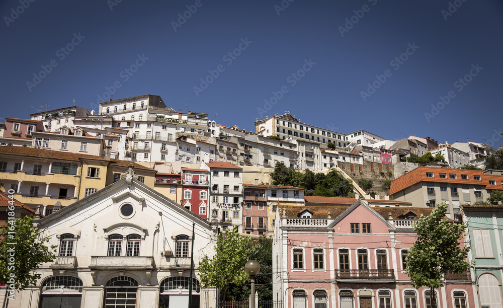 Landscape of the city of Coimbra in Portugal