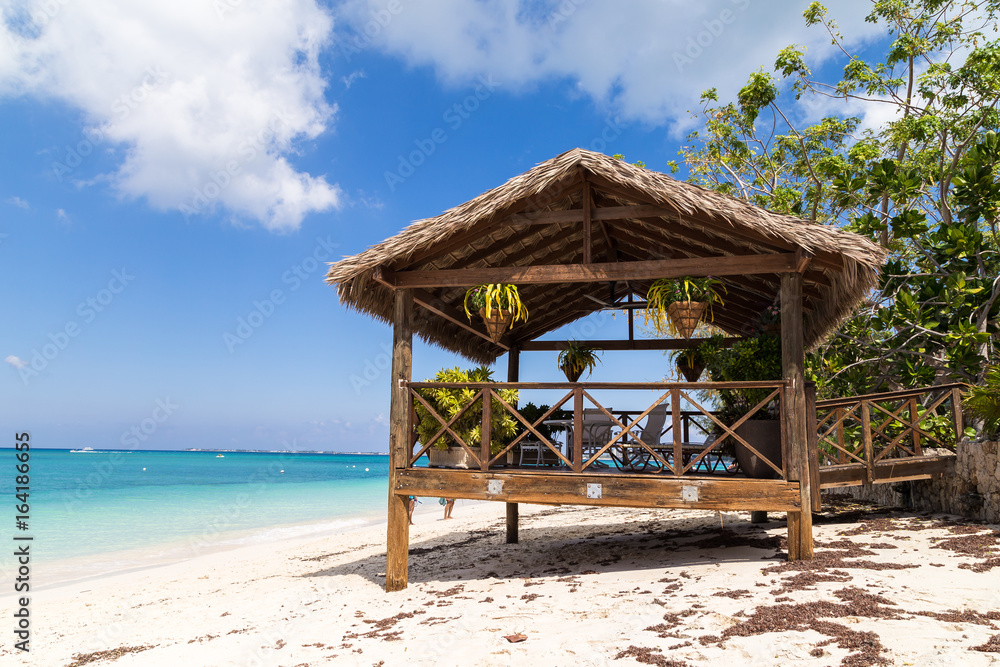 Beach Pavilion auf Grand Cayman. Karibik. 