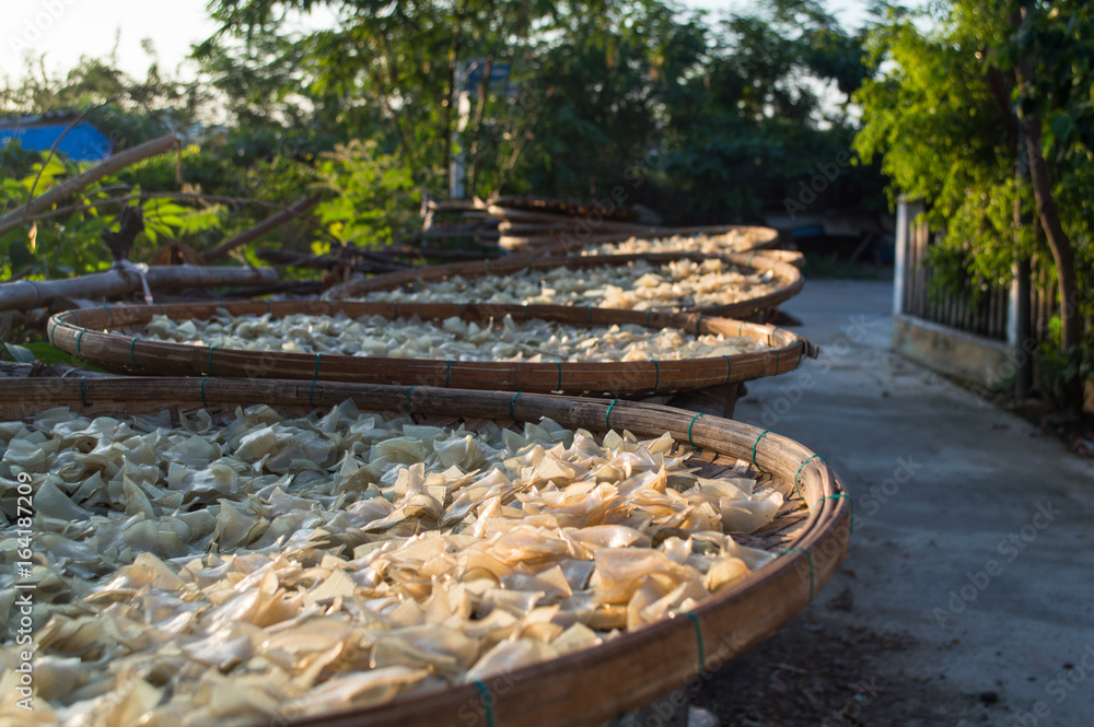 Drying Noodles in Hoi An, Vietnam