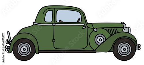 Vintage green short coupe