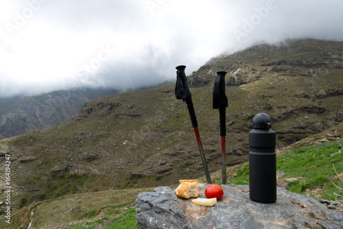 trekking lunch at sierra nevada, spain