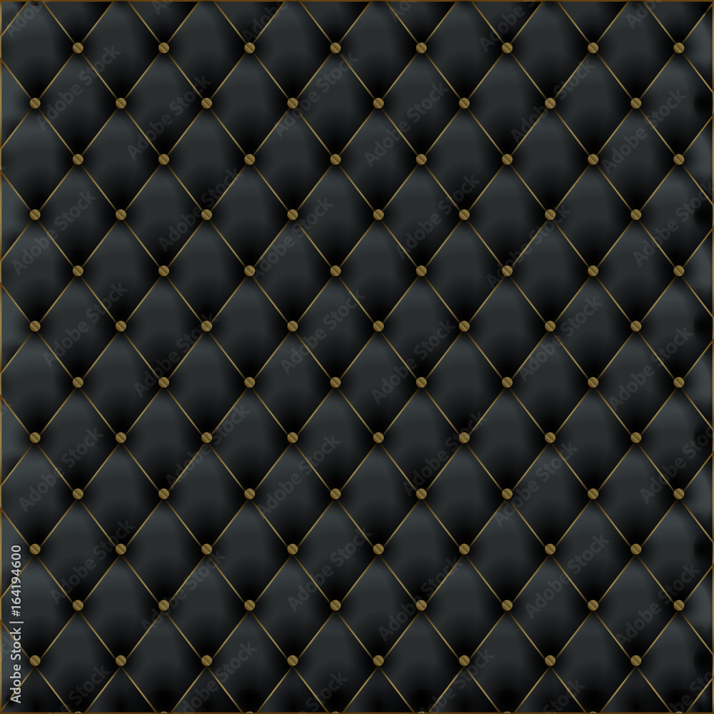 Leather texture luxury black background. Leather pattern material for  furniture wallpaper Stock Vector | Adobe Stock