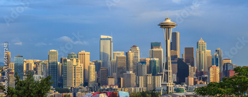 Fotografía View of the Seattle city from Kerry Park, Washington