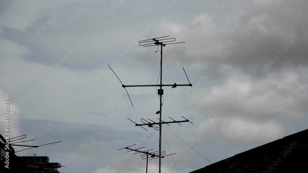 Antenna on rooftop Antenna on rooftop