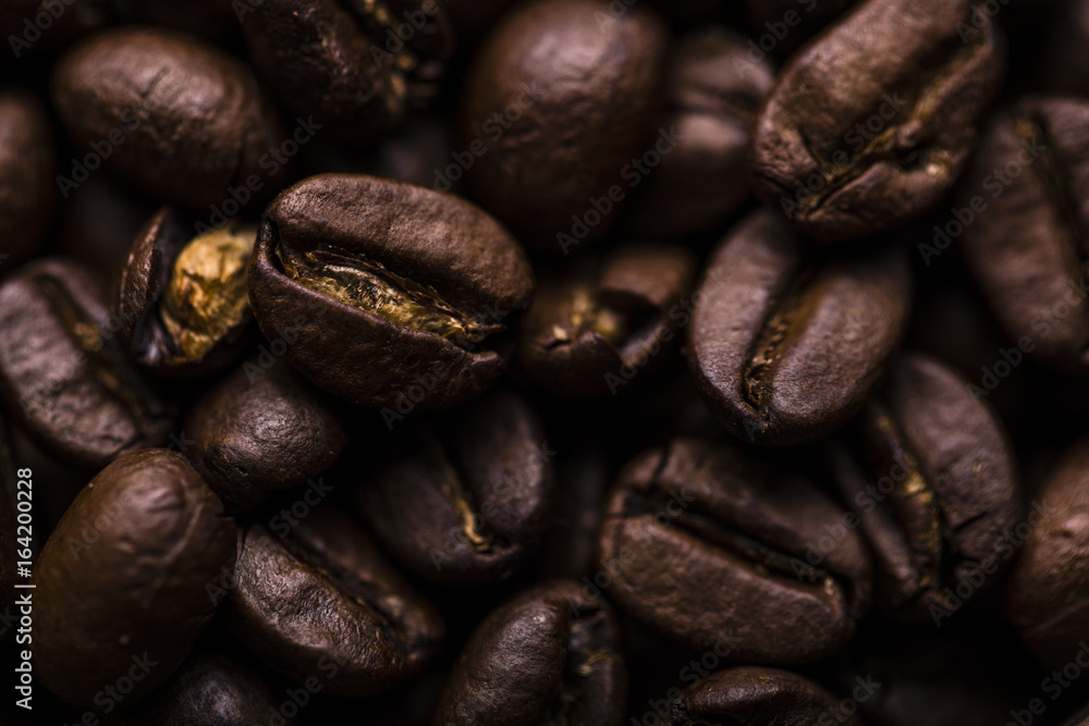 Fototapeta premium Coffee Beans. Close-up shot.