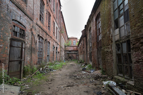 A destroying fabric factory built in the late 19th century. The city of Ivanovo  central Russia.