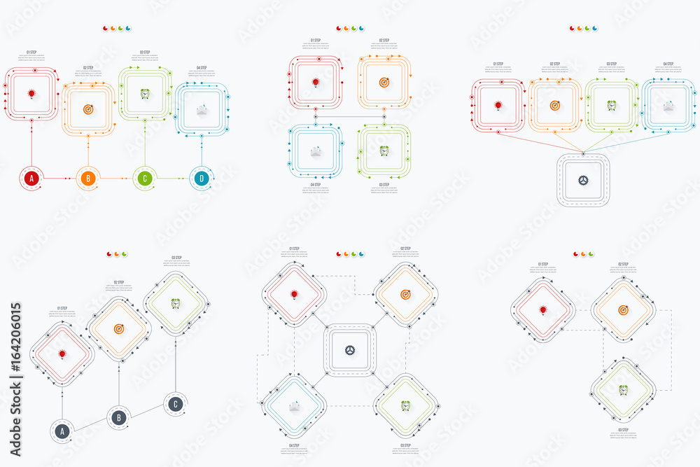 Set with infographics Set with infographics