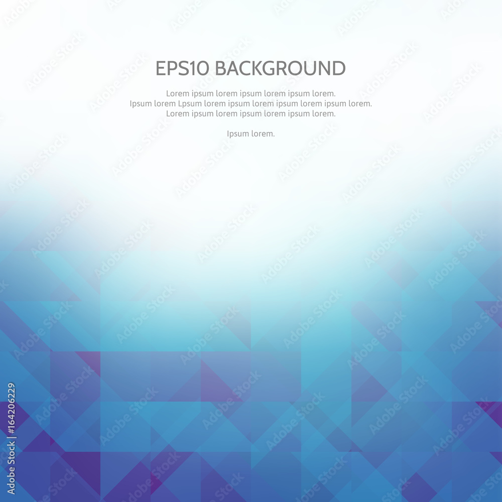 Fototapeta premium Abstract background with geometric patterns. Shades of blue.