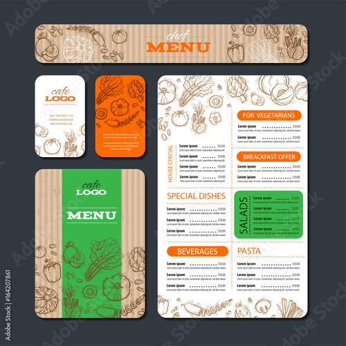 Cafe or restaurant identity template