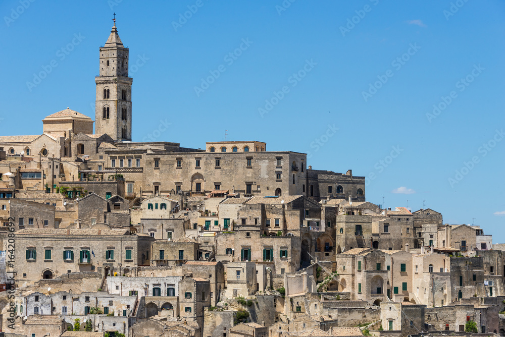 Old houses in the Italian town Matera