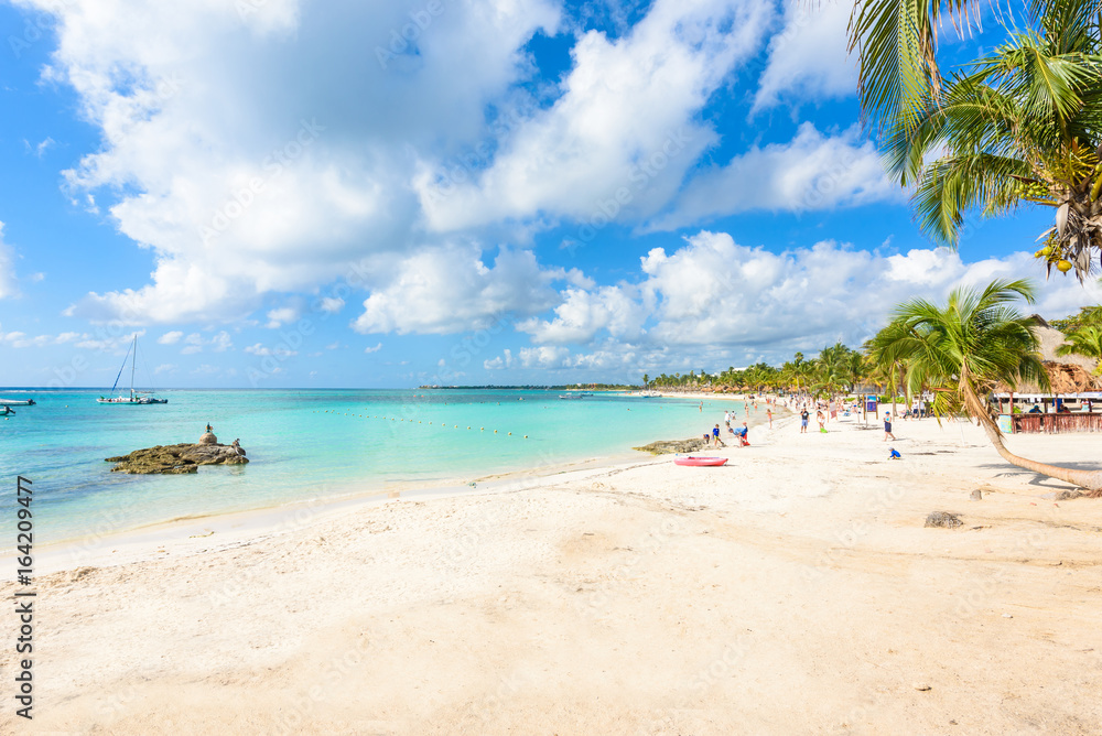 Akumal beach - paradise bay at turtle beach in Quintana Roo, Mexico - caribbean coast Akumal beach - paradise bay at turtle beach in Quintana Roo, Mexico - caribbean coast