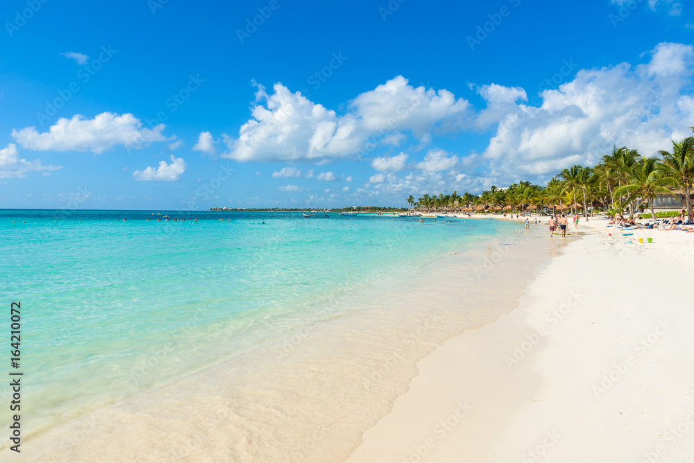 Akumal beach - paradise bay at turtle beach in Quintana Roo, Mexico - caribbean coast Akumal beach - paradise bay at turtle beach in Quintana Roo, Mexico - caribbean coast