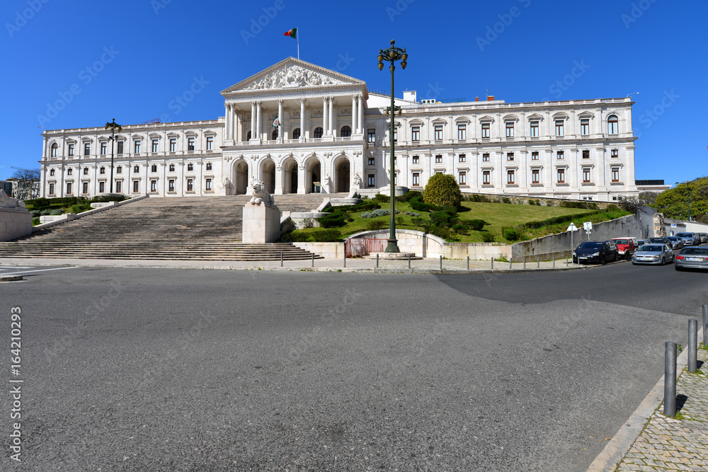 Fototapeta premium Parlament von Portugal, Palacio de Sao Bento, Assembleia de Republica, Politik, Lisboa, Europa, EU, Portugal, Lissabon