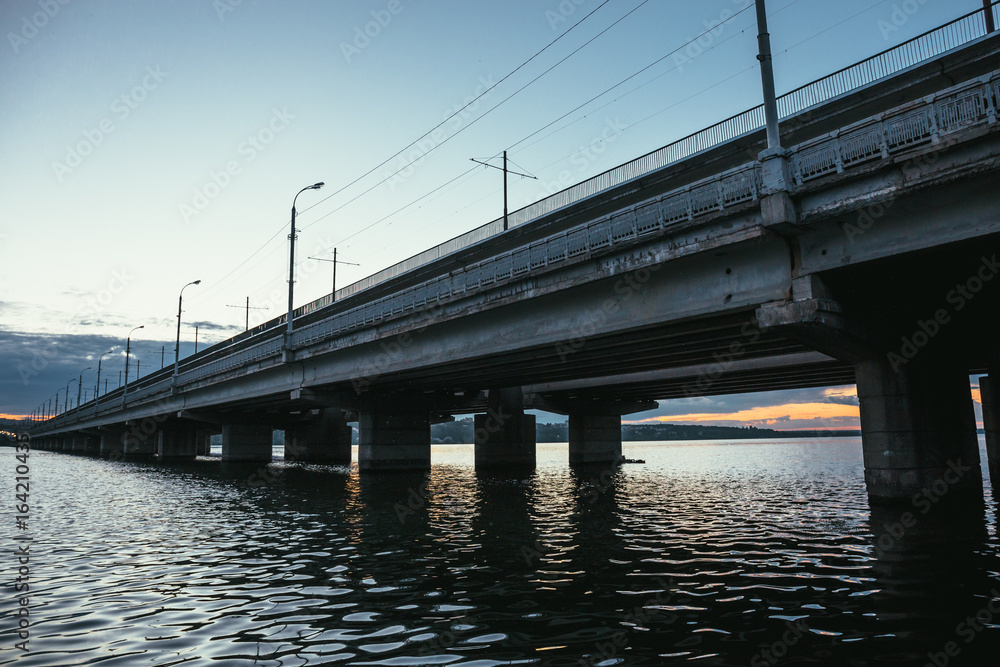 North Bridge in Voronezh city, retro toned North Bridge in Voronezh city, retro toned