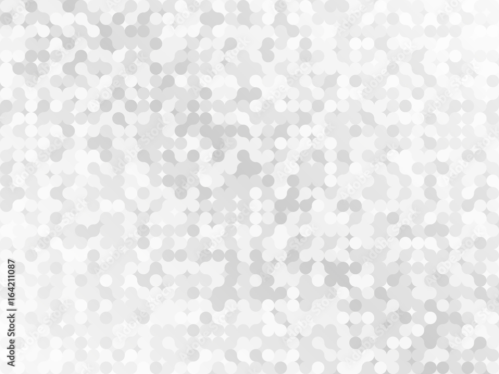 Abstract pattern of geometric shapes. Light gray mosaic background. Geometric round background vector illustration.