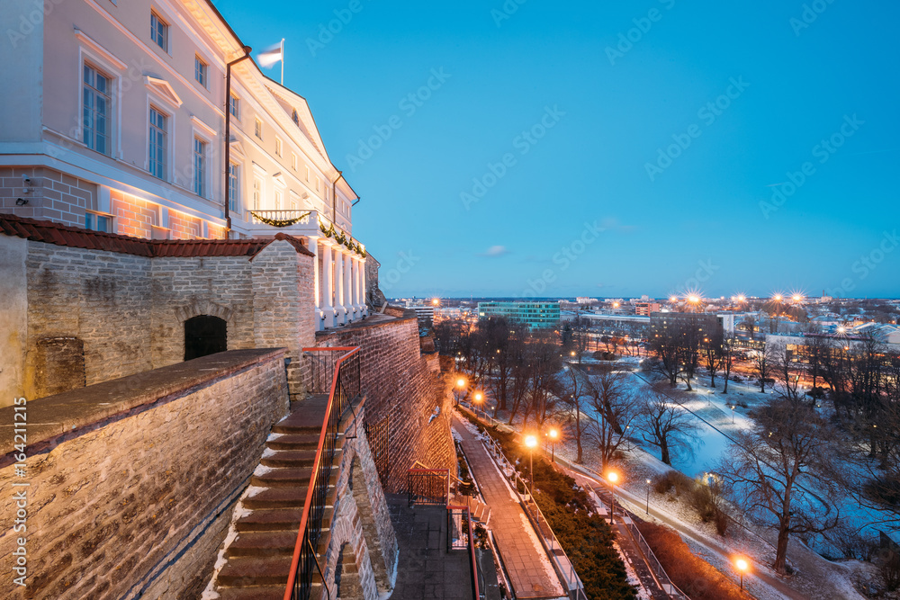 Tallinn, Estonia. Building Of Government Of Republic Of Estonia,