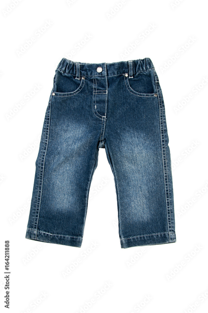 Jeans isolated over white background Jeans isolated over white background