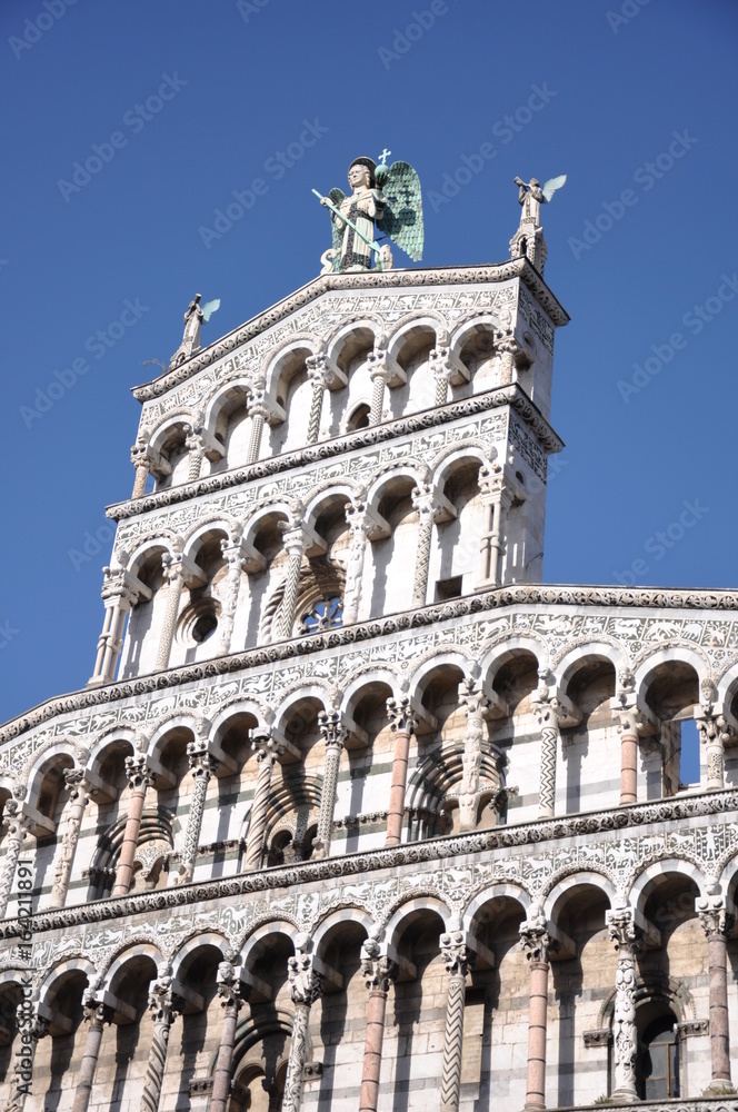 Church San Michele in Lucca, Tuscany, Italy, Europe