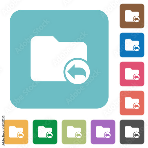 Parent directory rounded square flat icons