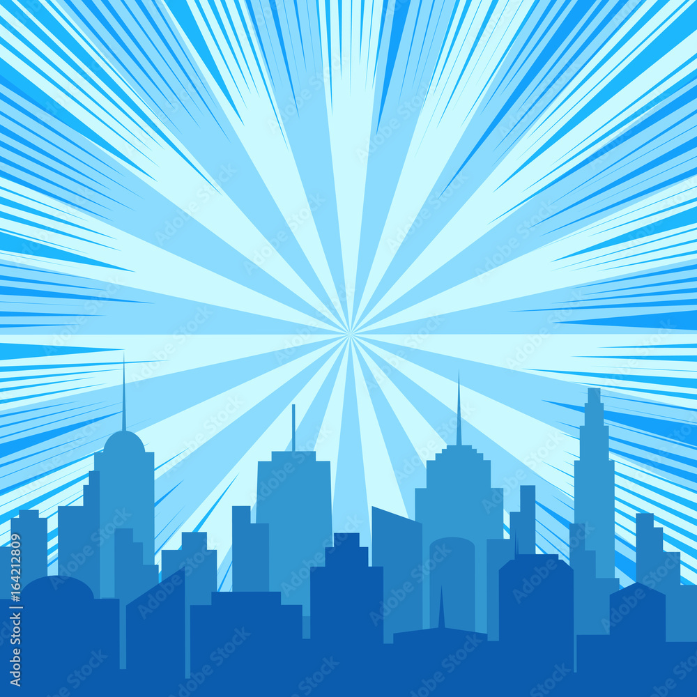 Fototapeta premium Colorful bright comic template