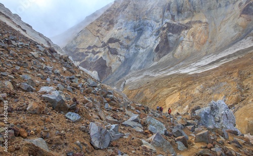 Kamchatka volcano rocky rugged landscape