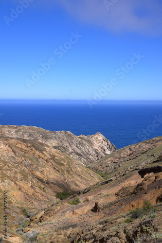 Geological landscape of the north east side of Porto Santo Island, 