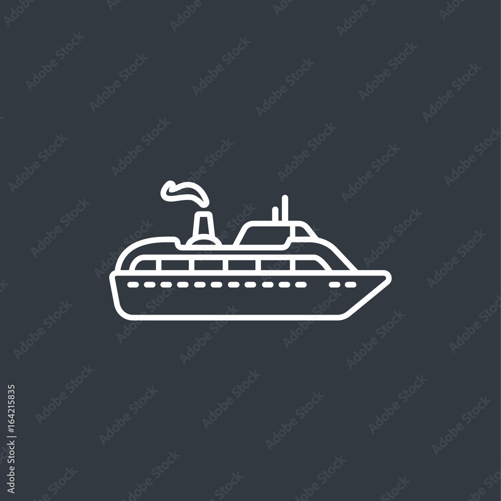 Ship modern icon Ship modern icon