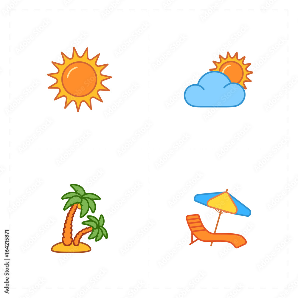 travel company icons travel company icons