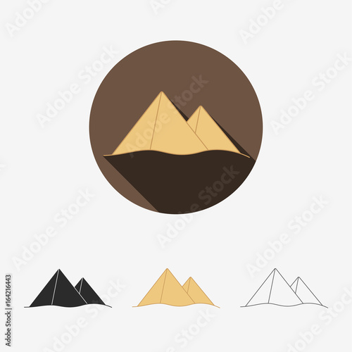 The pyramids at Giza in Egypt