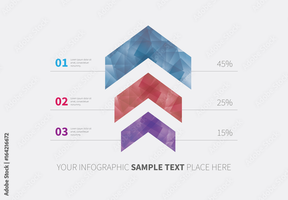 Upward Arrows Infographic Layout Stock Template | Adobe Stock