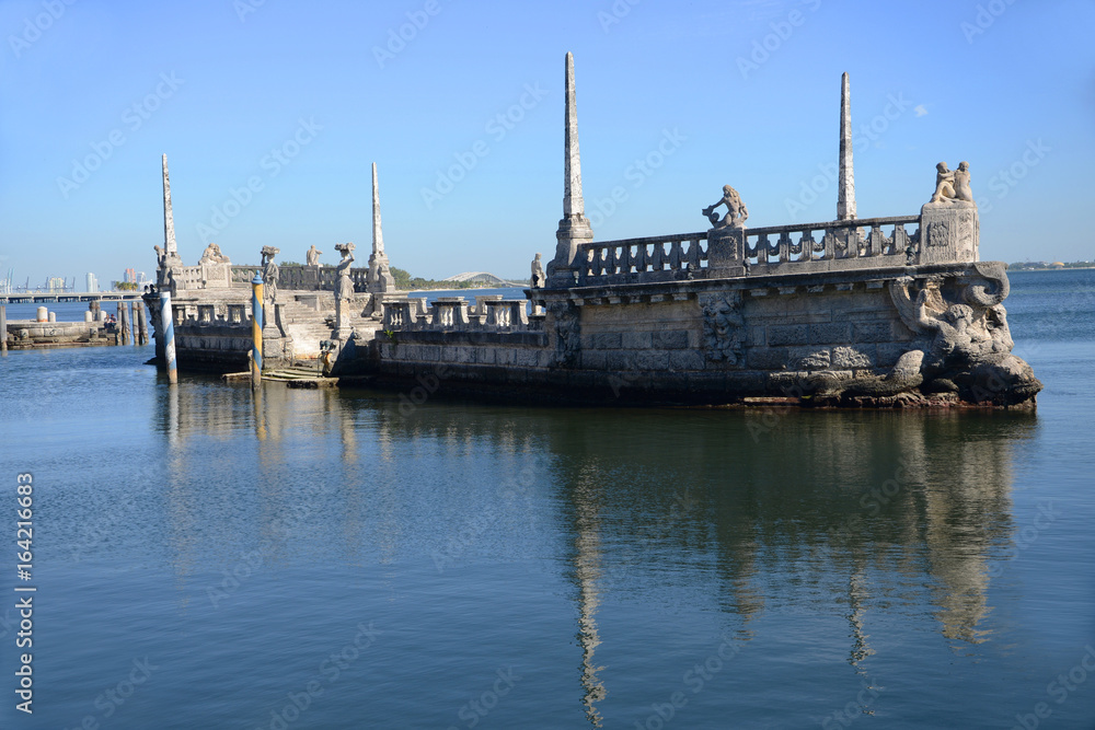 Vizcaya, Florida's grandest residence, once belongs to millionaire industrialist James Deering, is in downtown Miami, Florida, USA.