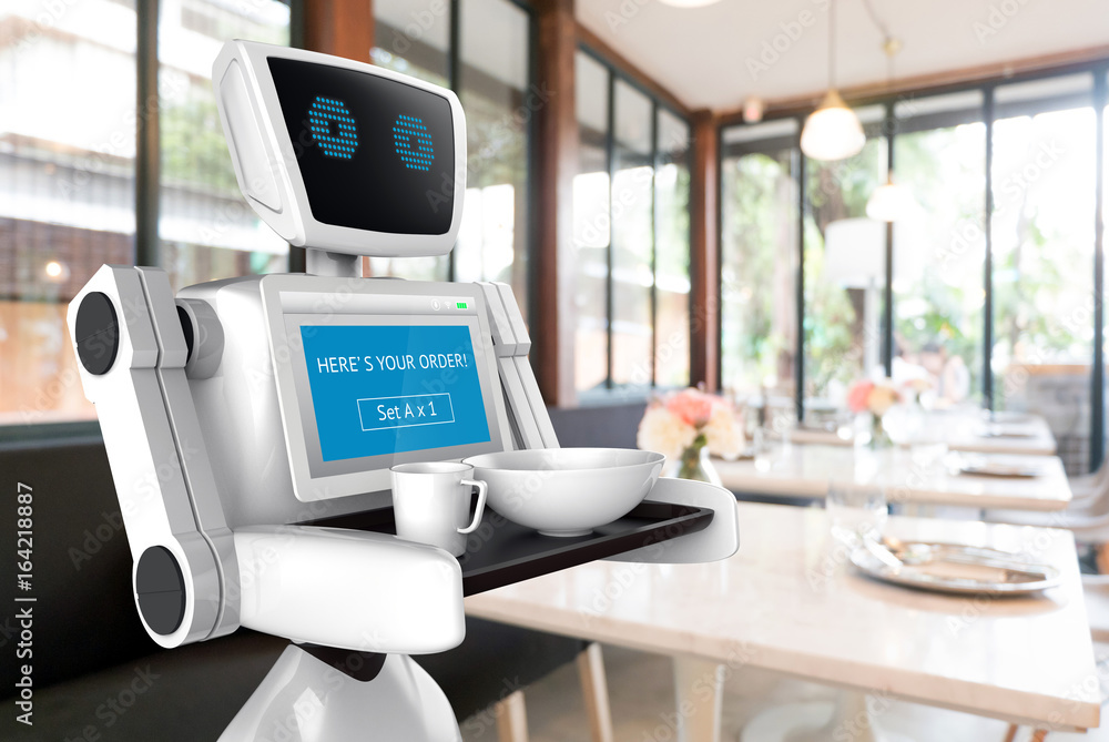 Robotics Trends technology business concept. Autonomous personal