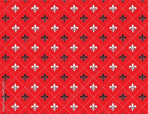 Red Fleur-de-lis