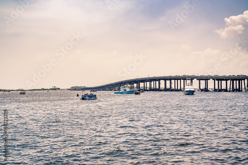 The bridge over Destin Harbor