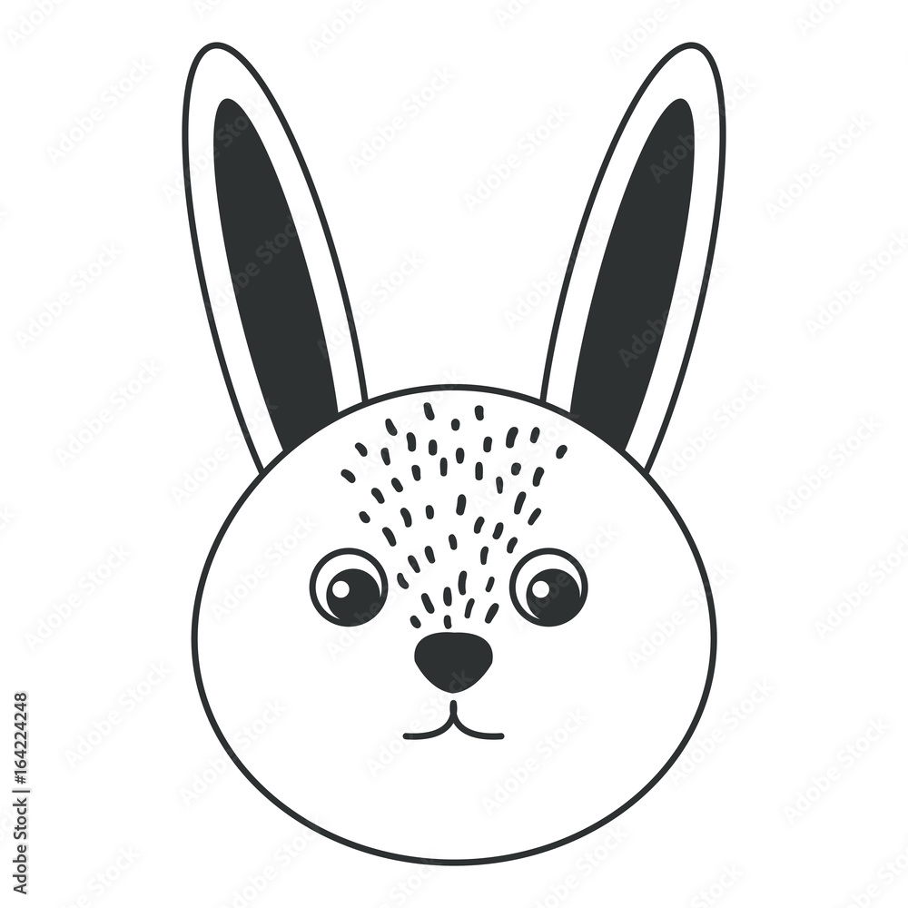 cute and tender rabbit vector illustration design cute and tender rabbit vector illustration design