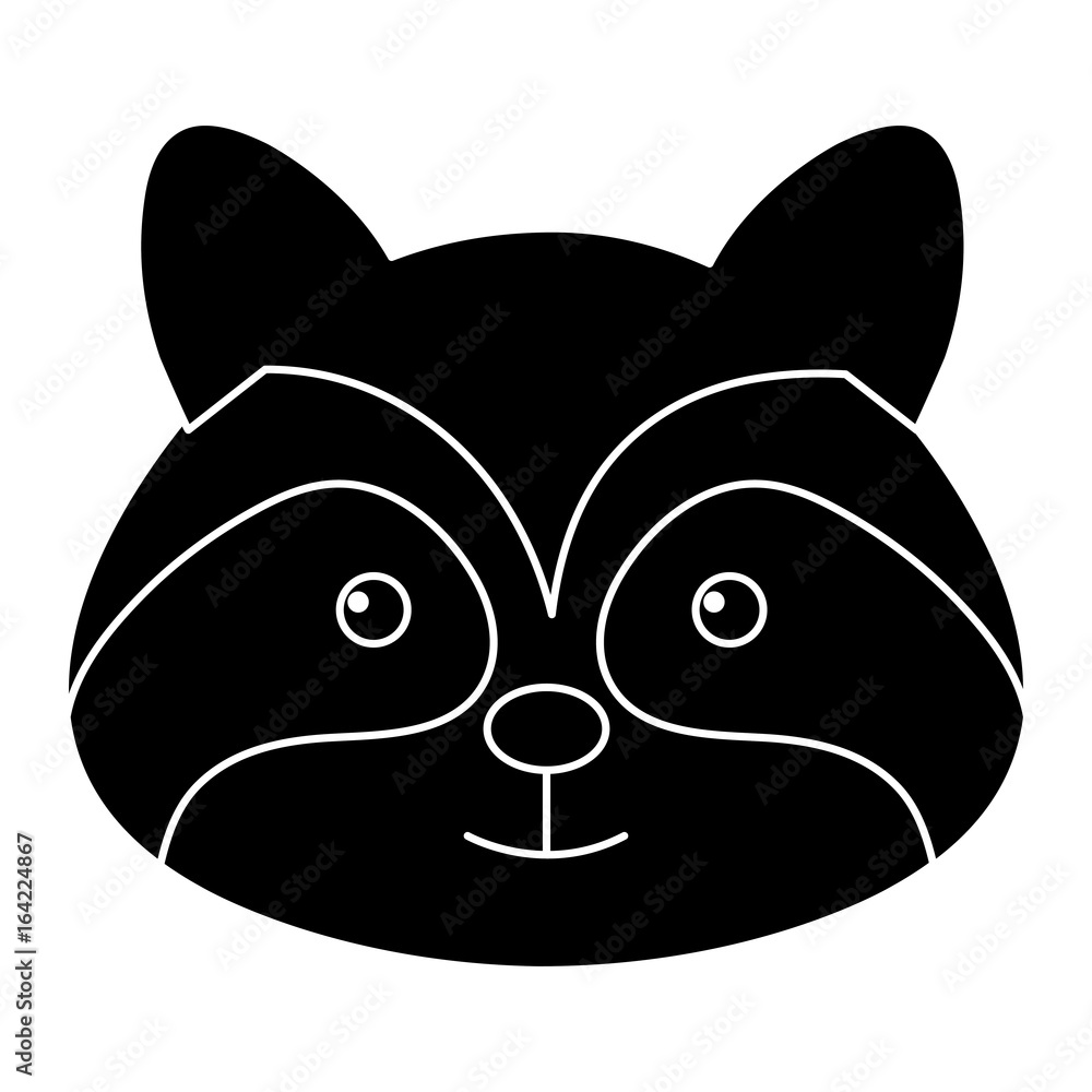 cute and tender raccoon vector illustration design cute and tender raccoon vector illustration design