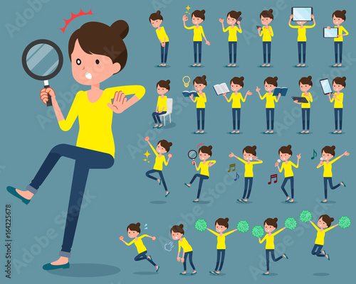 flat type Bun hair mom 2