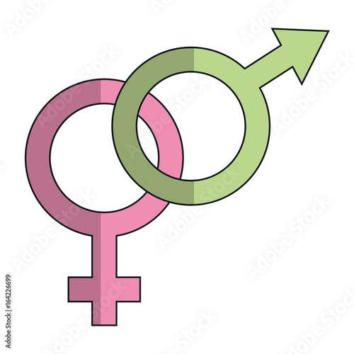 male and female symbol vector illustration design