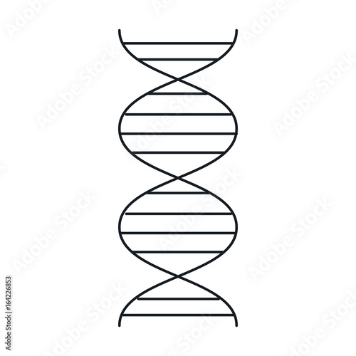 dna molecule isolated icon vector illustration design