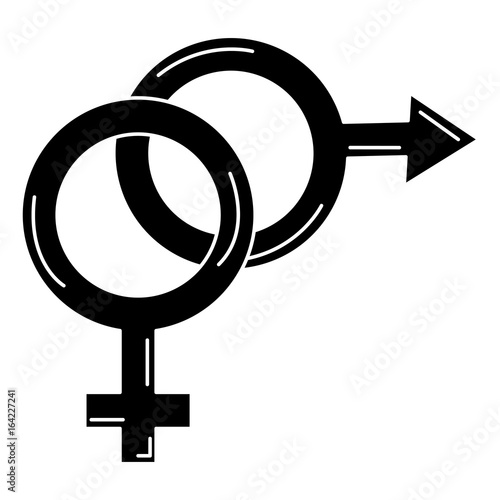 male and female symbol vector illustration design