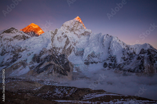 Everest in sunset