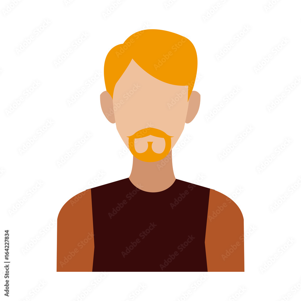 portrait man young male cartoon people portrait man young male cartoon people