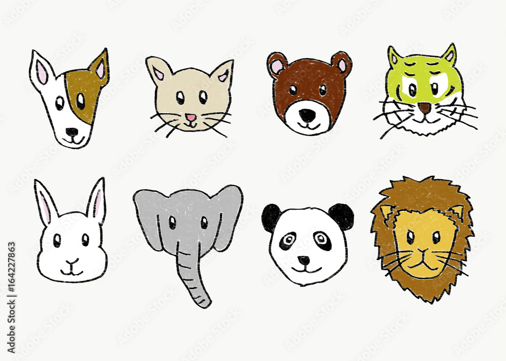 動物の顔 動物の顔