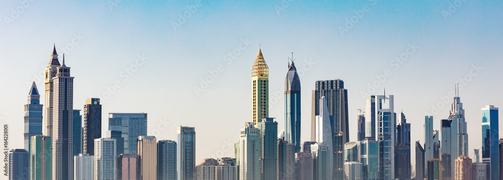 Fototapeta Futurystyczny panoramę Dubaju