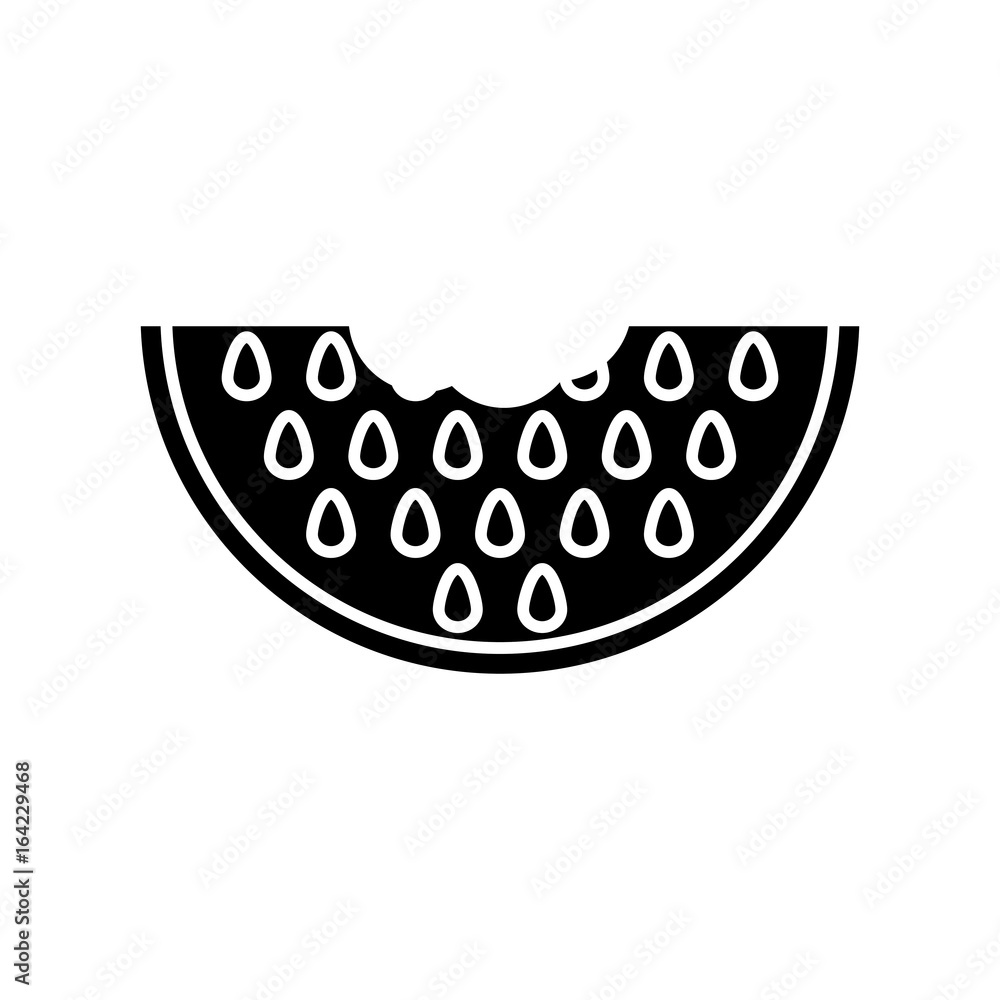 Fototapeta premium watermelon fruit icon