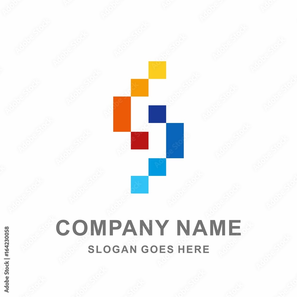 Monogram Letter S Geometric Infinity Square Pixel Digital Technology Computer Business Company Stock Vector Logo Design Template Monogram Letter S Geometric Infinity Square Pixel Digital Technology Computer Business Company Stock Vector Logo Design Template