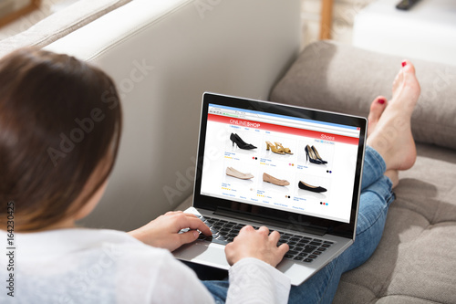 Woman Doing Online Shopping