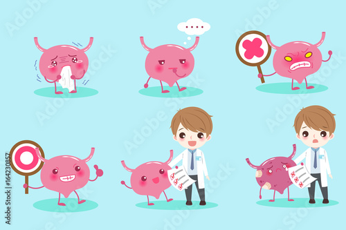 cartoon doctor with bladder