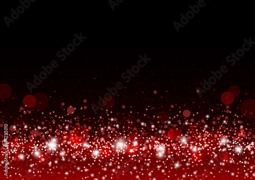 Vector christmas background concept design of red gitter and shiny